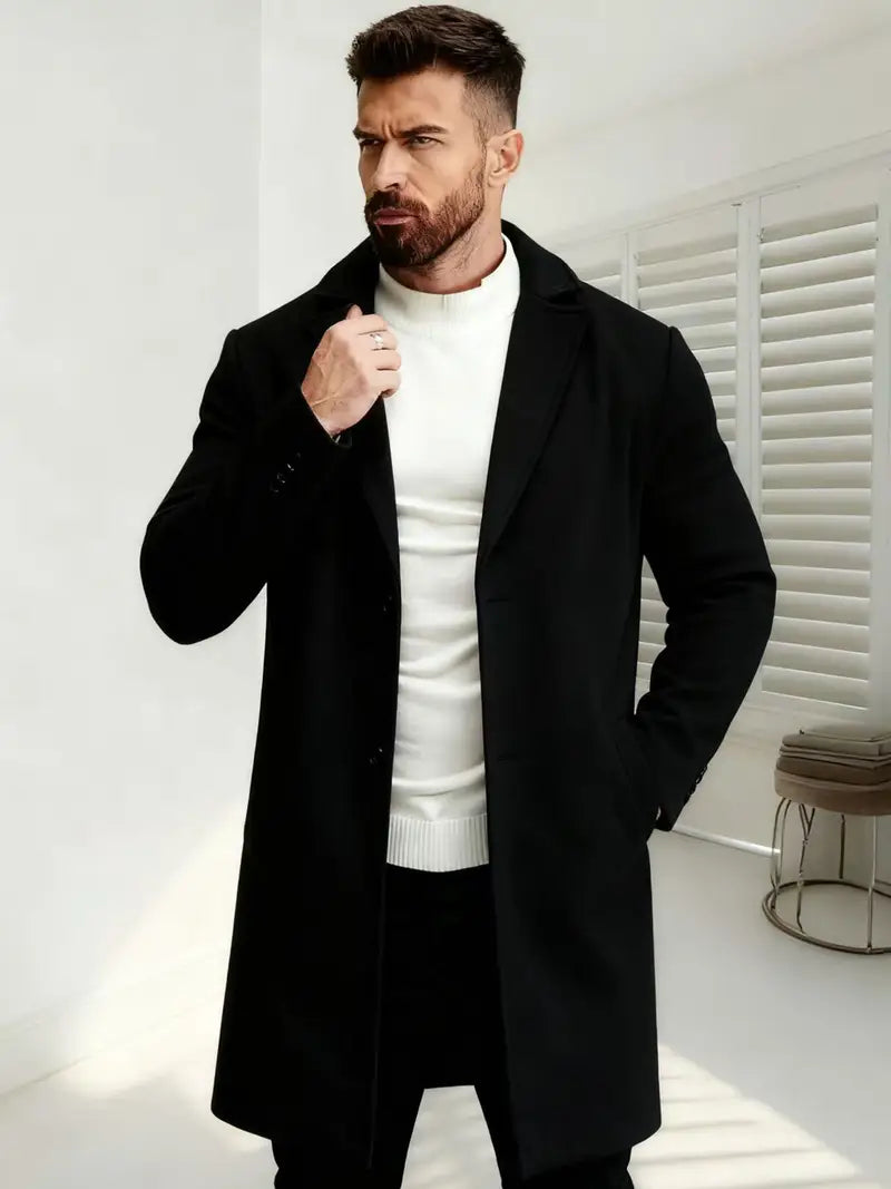 Men's Elegant Tweed Coat Ref: 10011
