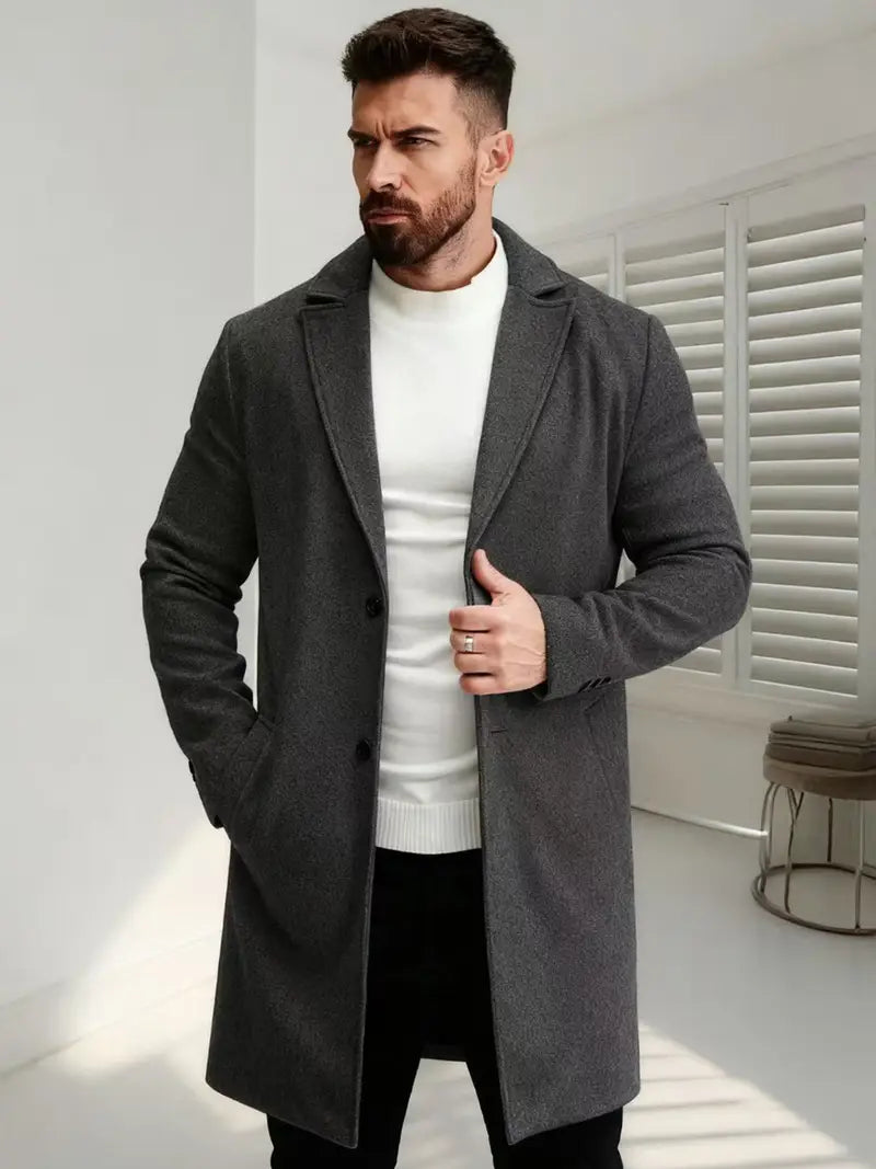 Men's Elegant Tweed Coat Ref: 10011