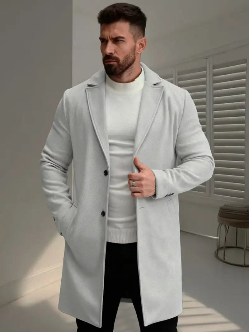 Men's Elegant Tweed Coat Ref: 10011